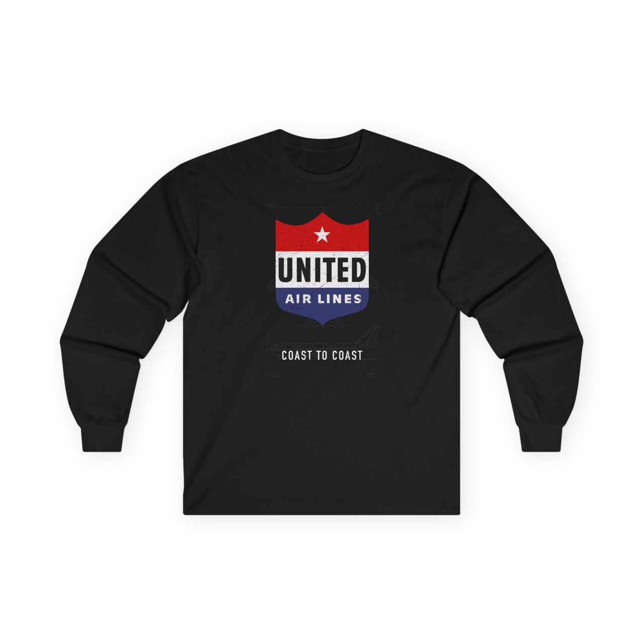 United Airlines Vintage - Long-sleeve T-shirt