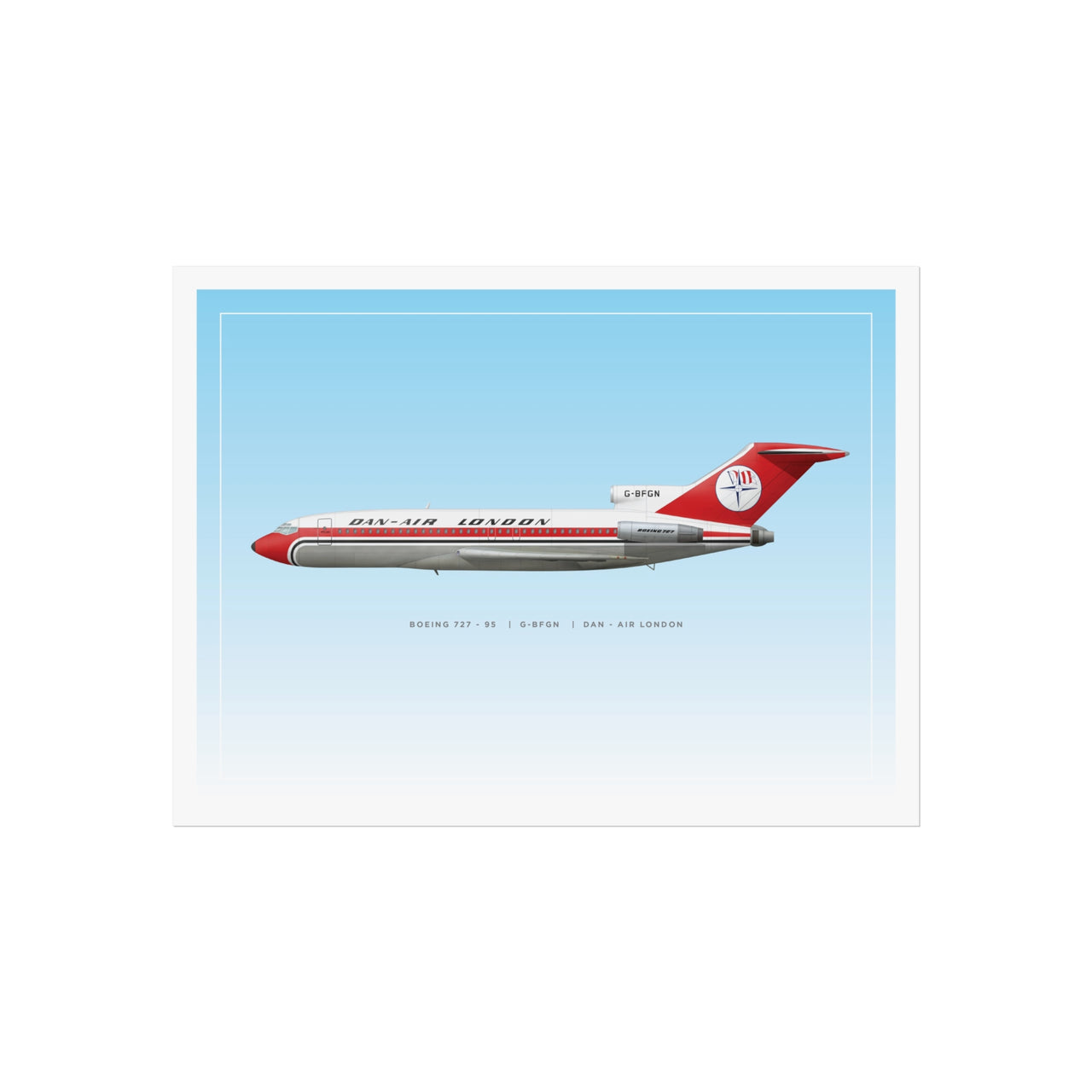 Boeing 727 - 95 -  Fine Art Poster