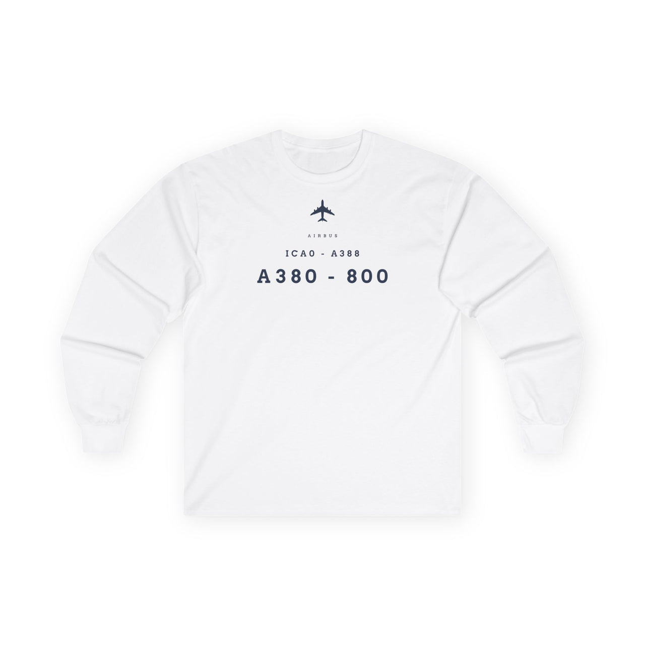 Airbus A380-800 Designator  - Long-sleeve T-shirt