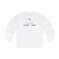 Thumbnail for Airbus A380-800 Designator  - Long-sleeve T-shirt
