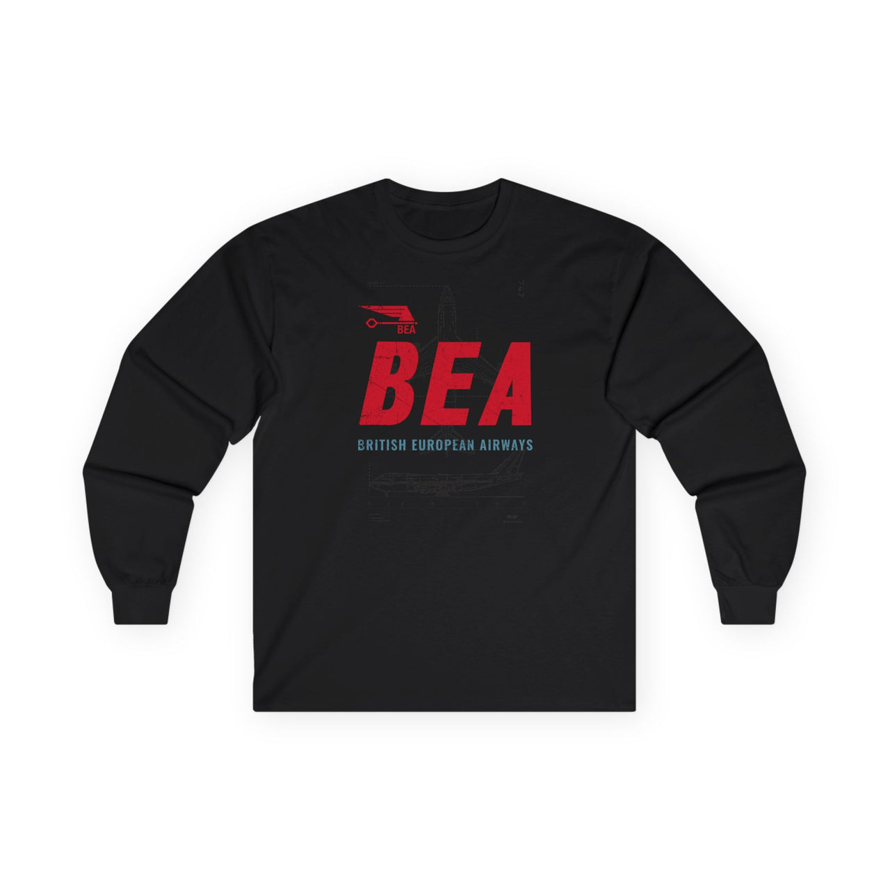 British European Airways Vintage - Long-sleeve T-shirt