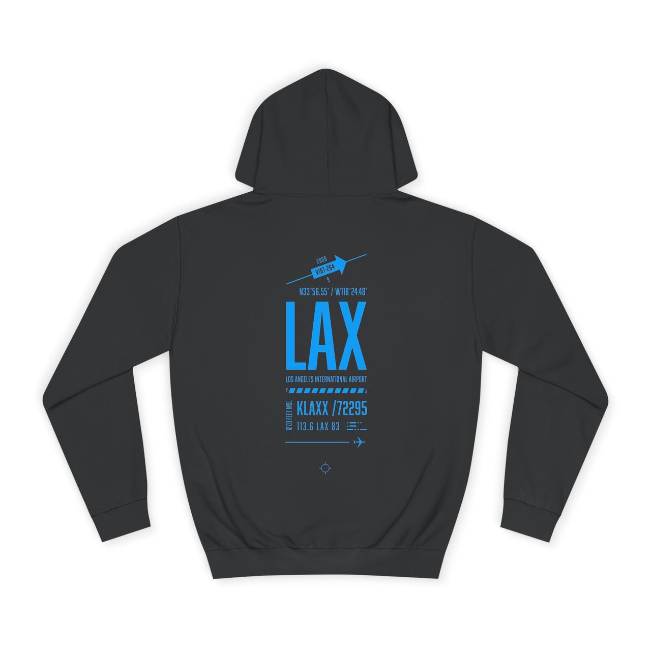 Los Angeles International Airport -  Hoodie printed on back
