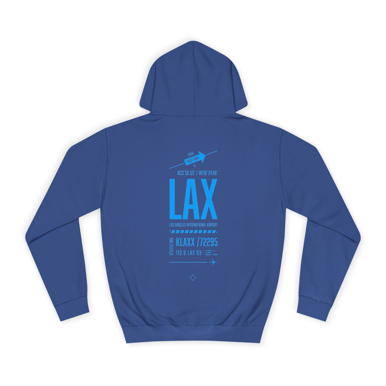Los Angeles International Airport -  Hoodie printed on back