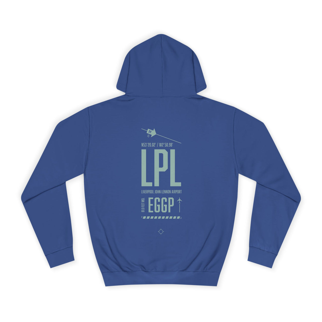 Liverpool John Lennon Airport -  Hoodie printed on back