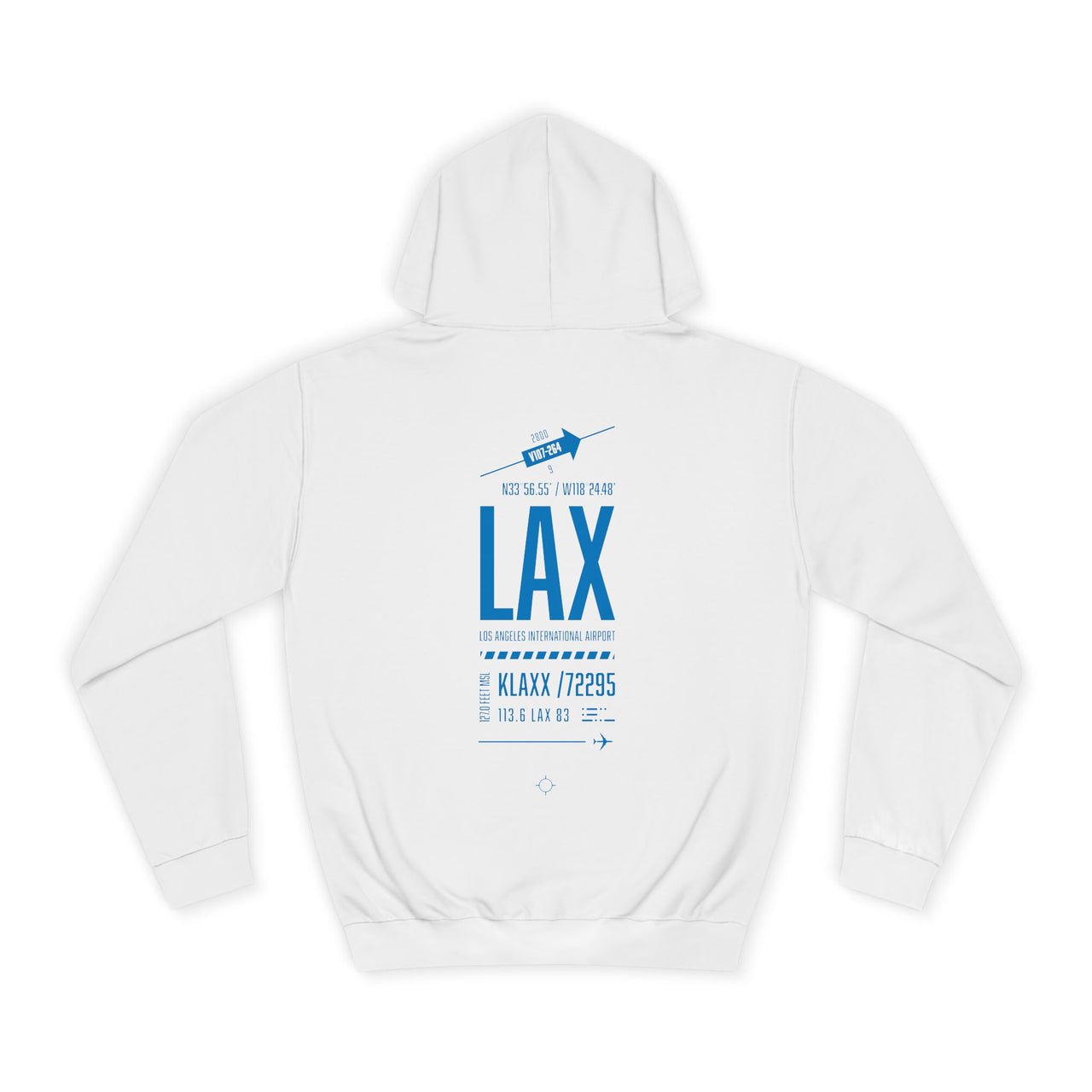 Los Angeles International Airport -  Hoodie printed on back
