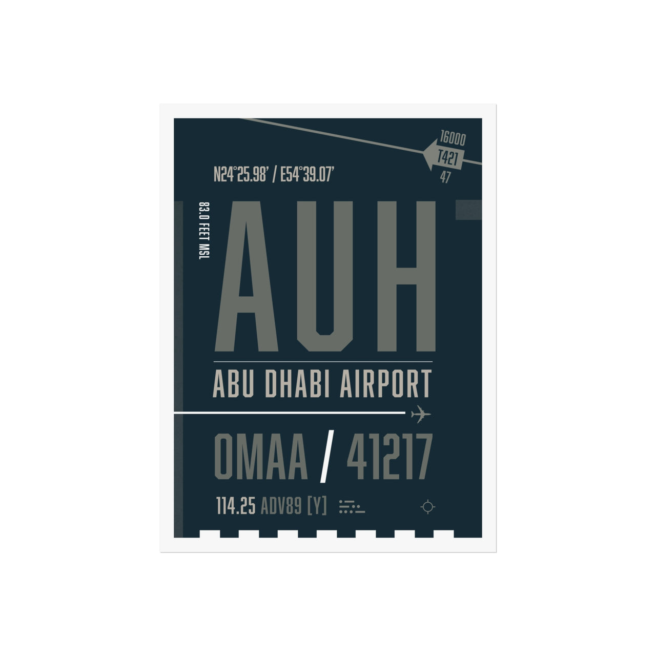 Abu Dhabi International -  Fine Art Poster