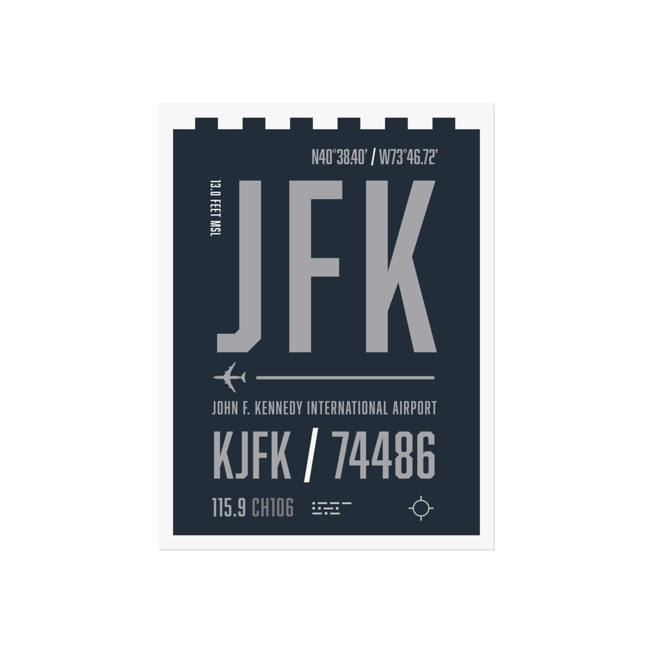 JFK International Airport -  Fine Art Poster