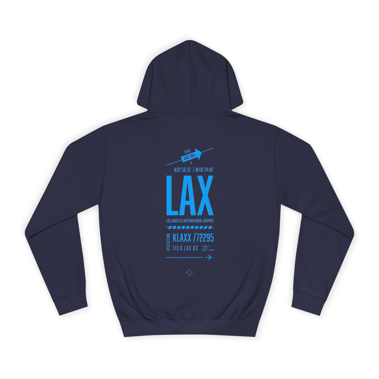 Los Angeles International Airport -  Hoodie printed on back