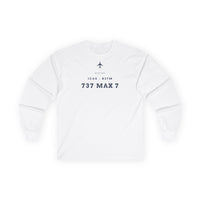 Thumbnail for Boeing 737 Max 7 Designator - Long-sleeve T-shirt