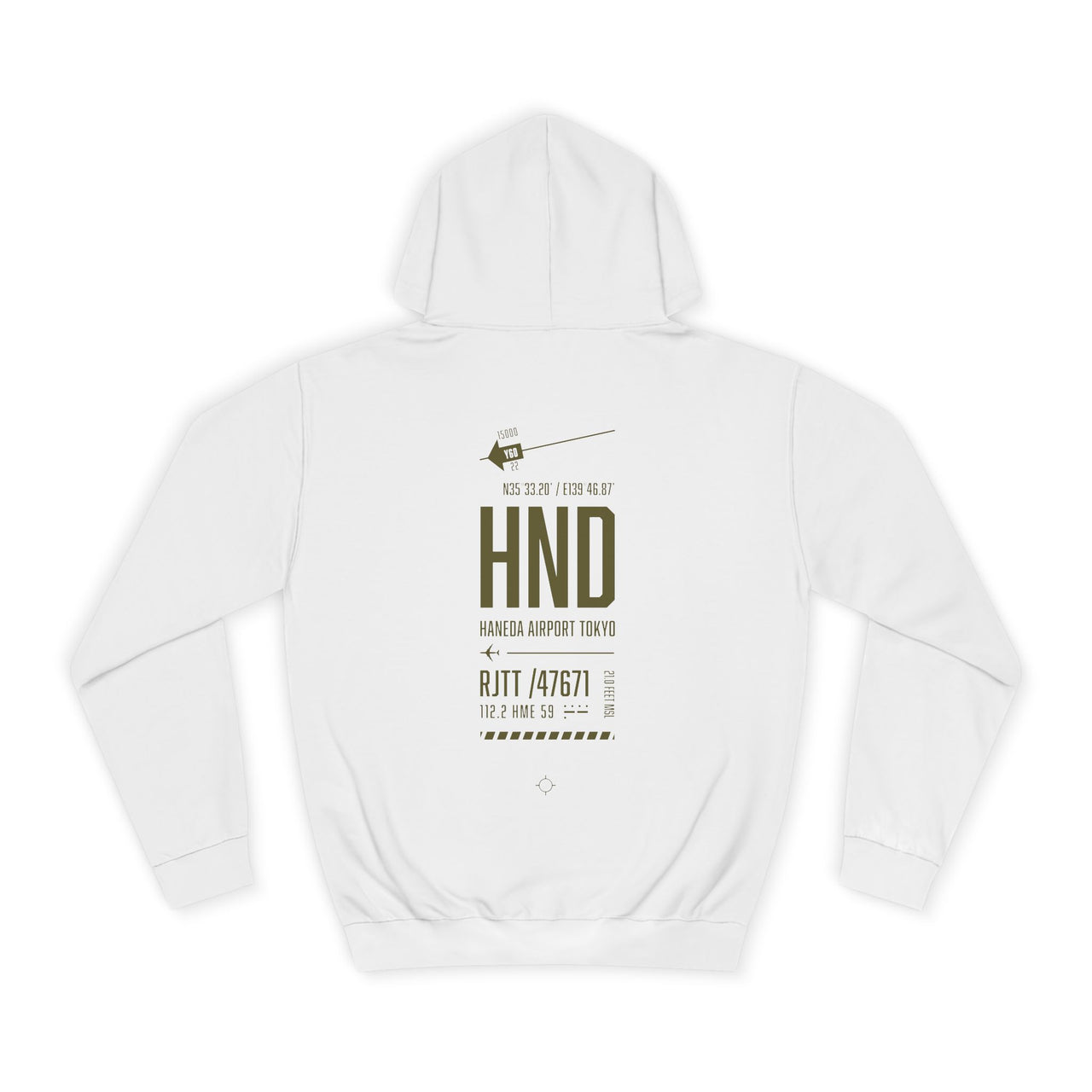 Haneda Airport - Tokyo -  Hoodie printed on back