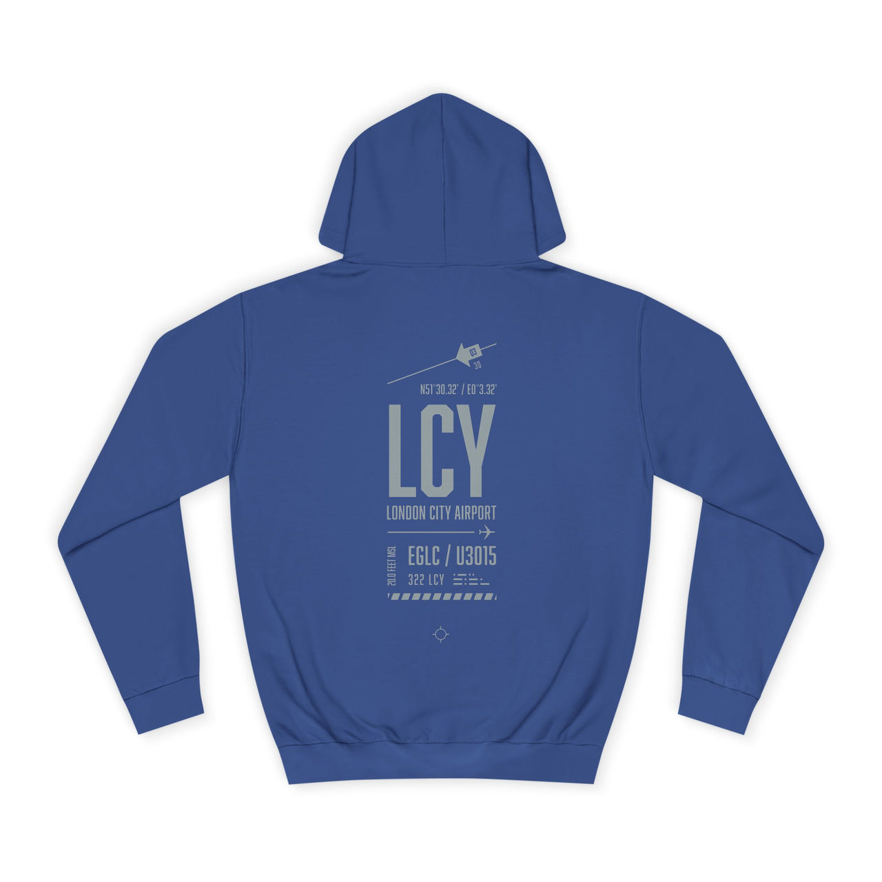 London City Airport -  Hoodie printed on back