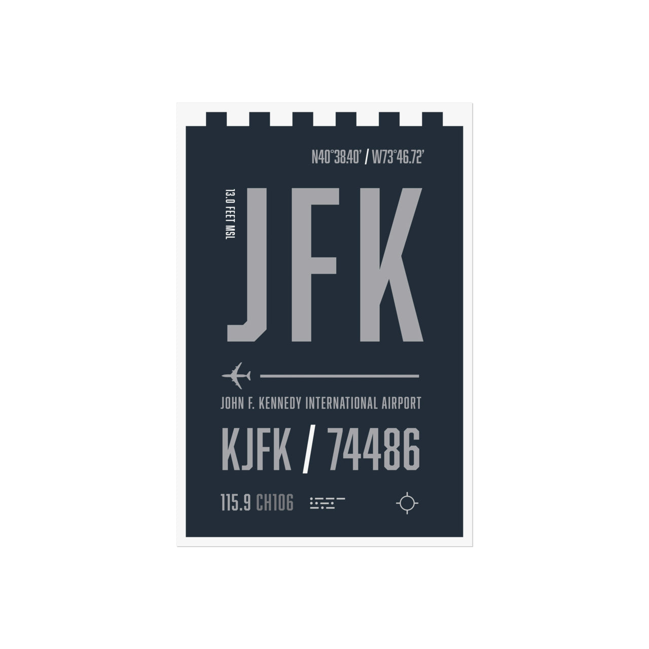JFK International Airport -  Fine Art Poster