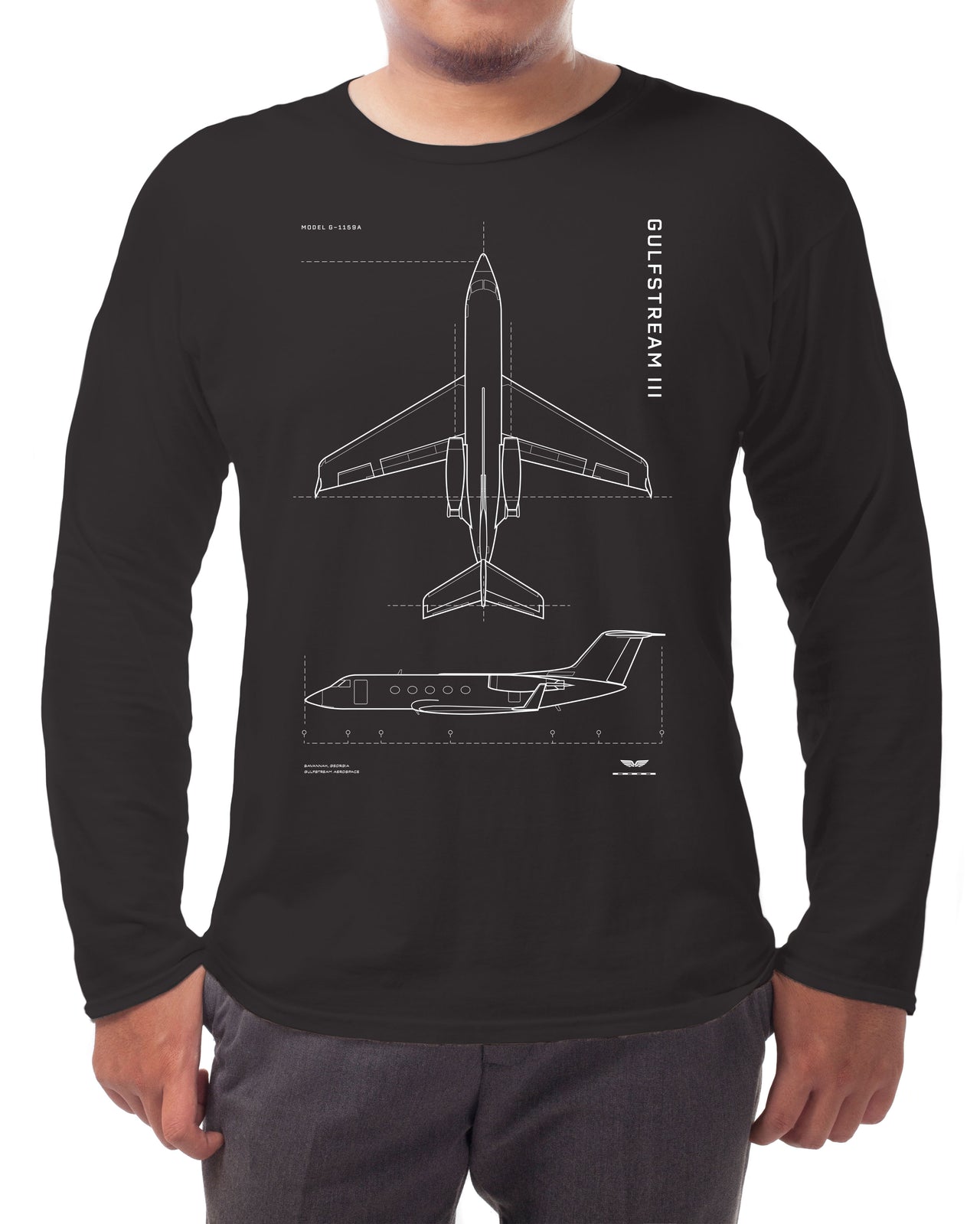 Gulfstream III - Long-sleeve T-shirt