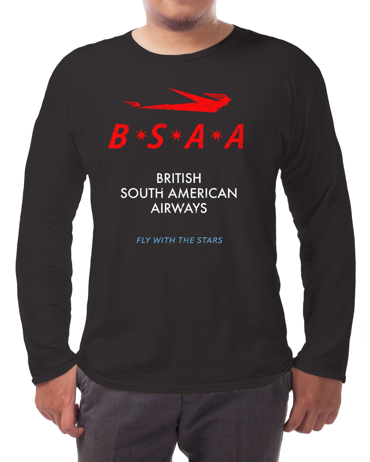 British South American Airways Vintage - Long-sleeve T-shirt