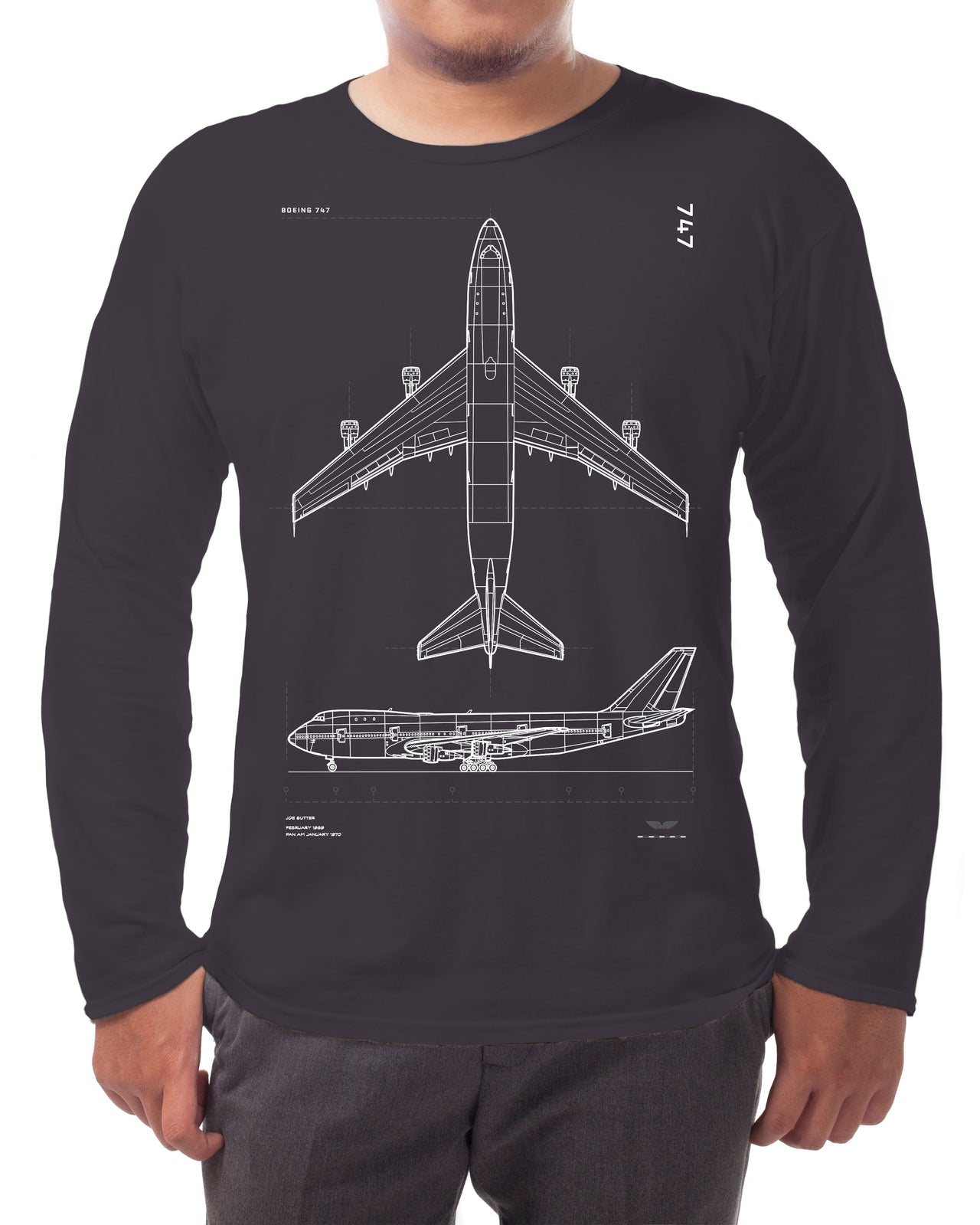 Boeing 747 - Long-sleeve T-shirt