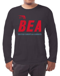 Thumbnail for British European Airways Vintage - Long-sleeve T-shirt