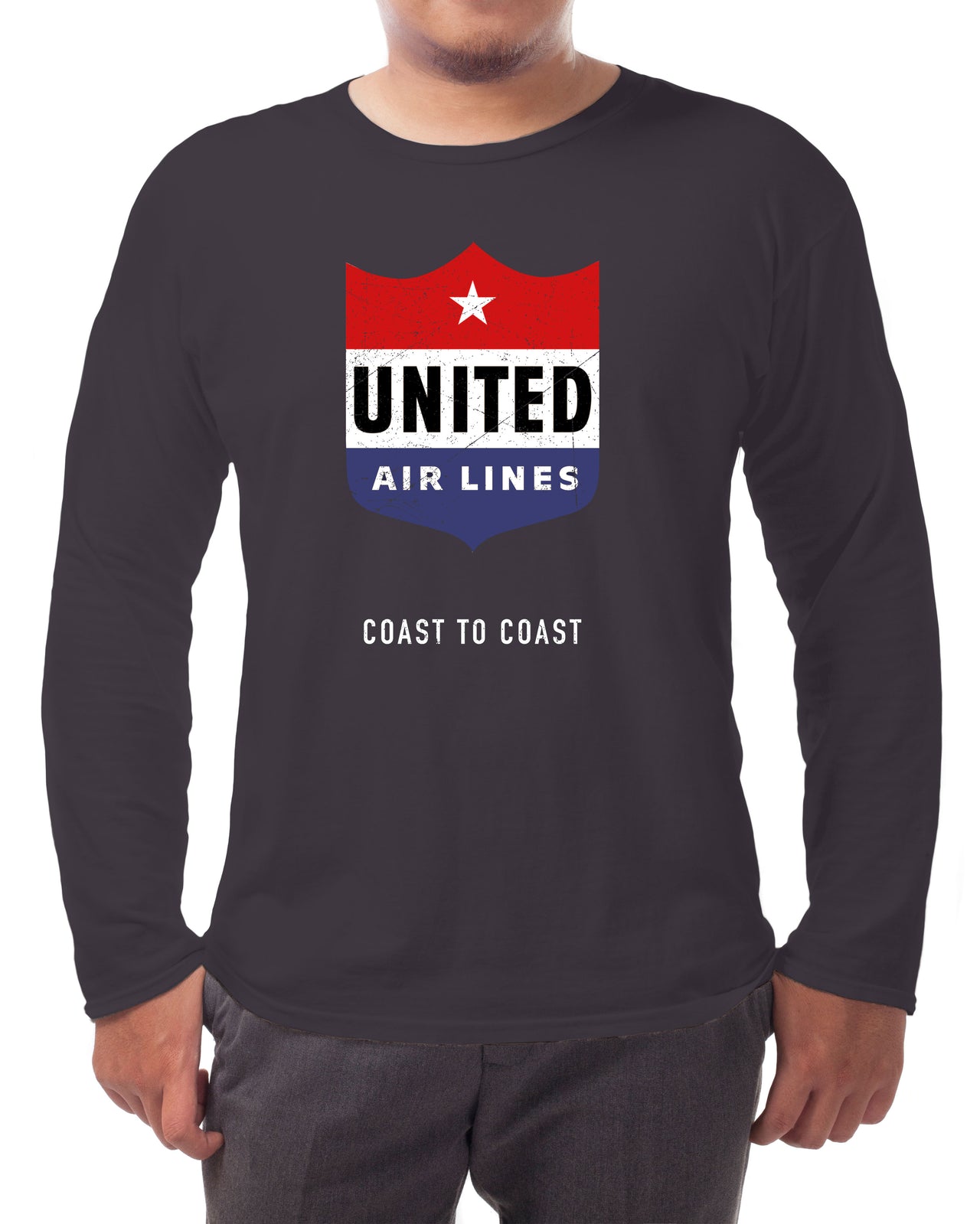 United Airlines Vintage - Long-sleeve T-shirt