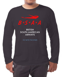 Thumbnail for British South American Airways Vintage - Long-sleeve T-shirt