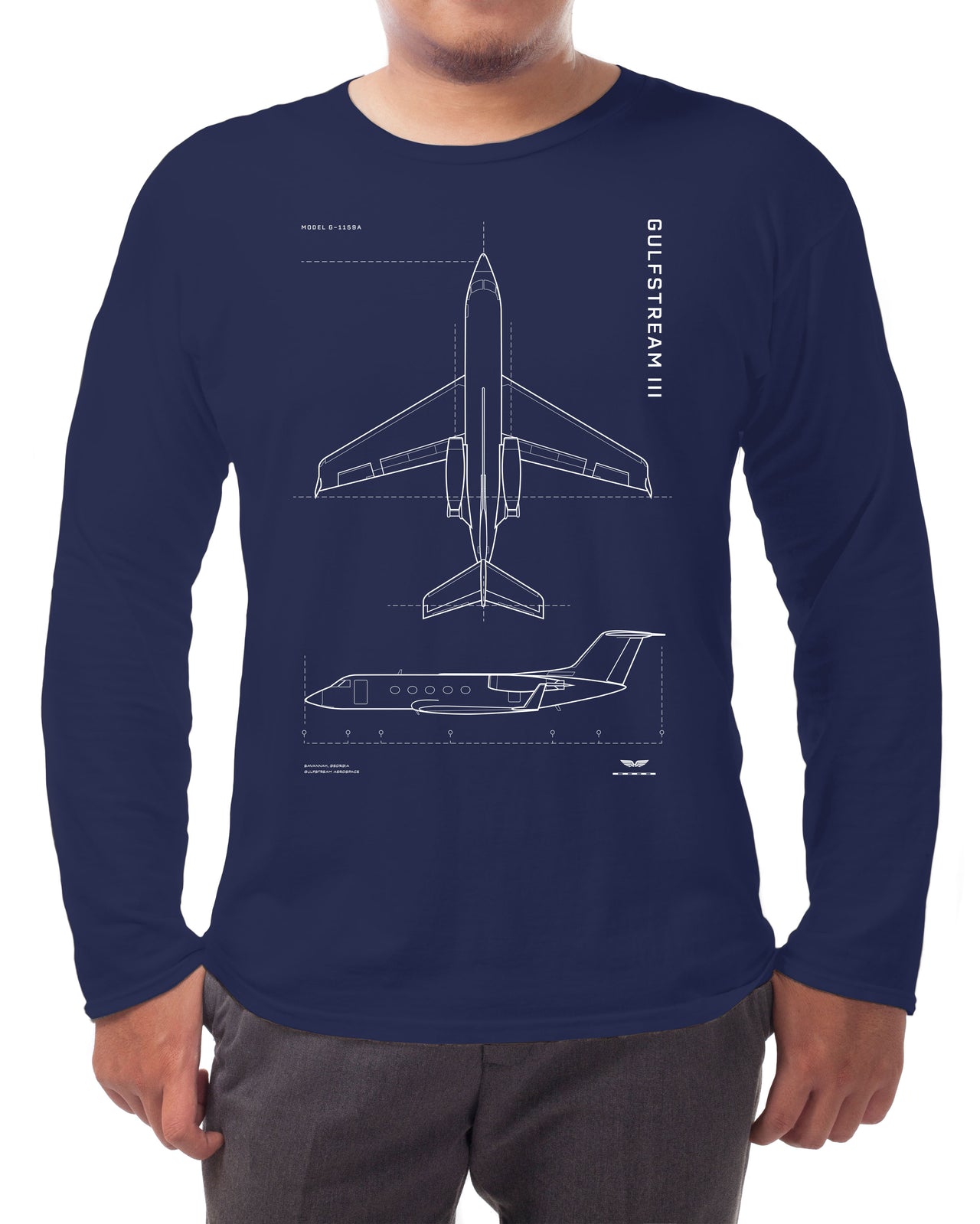 Gulfstream III - Long-sleeve T-shirt