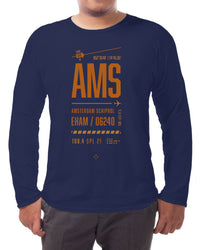 Thumbnail for Amsterdam Schiphol - Long-sleeve T-shirt