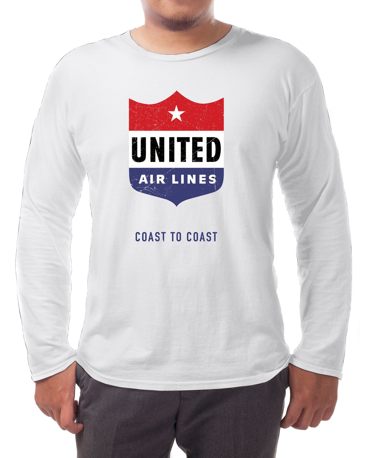 United Airlines Vintage - Long-sleeve T-shirt