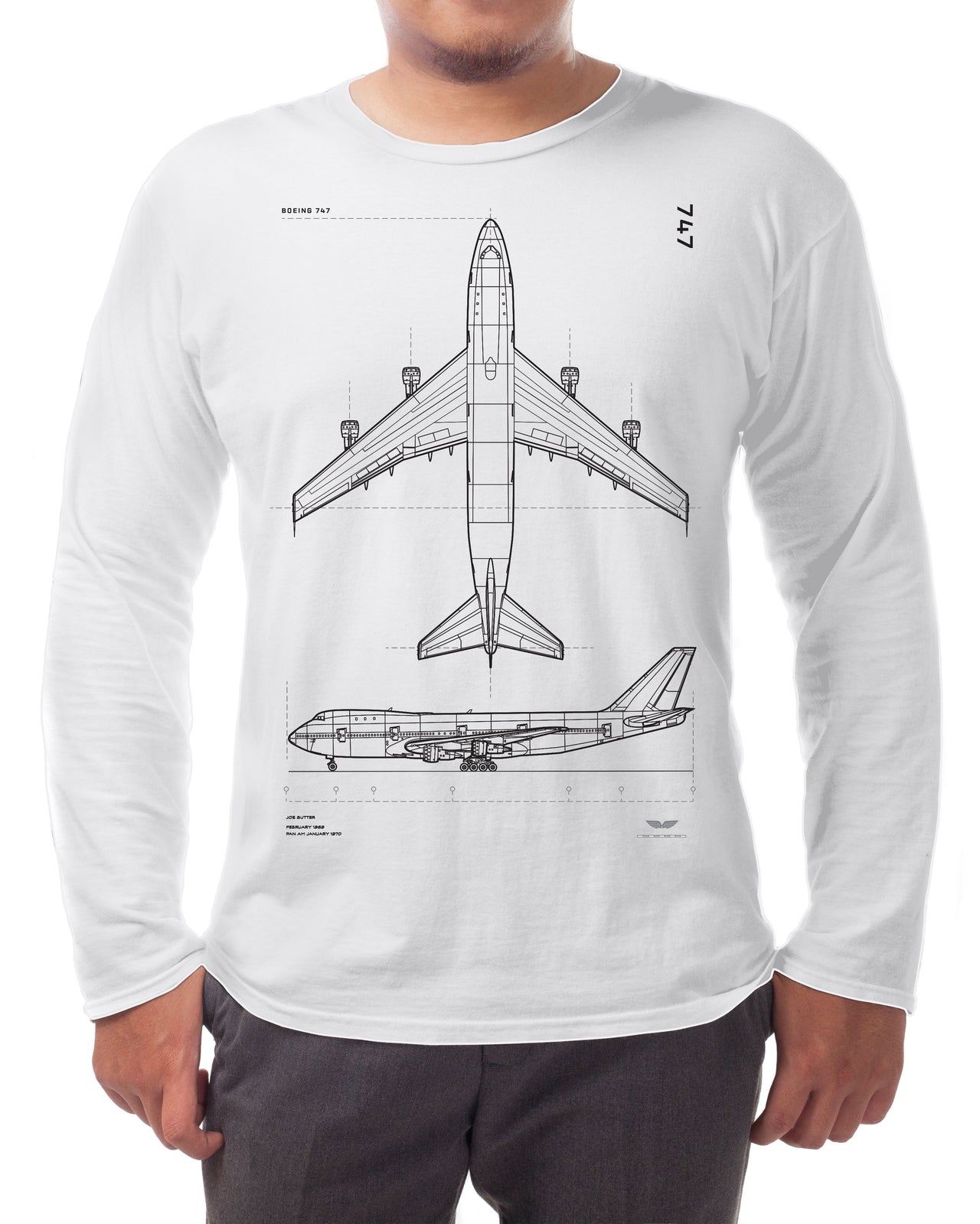 Boeing 747 - Long-sleeve T-shirt