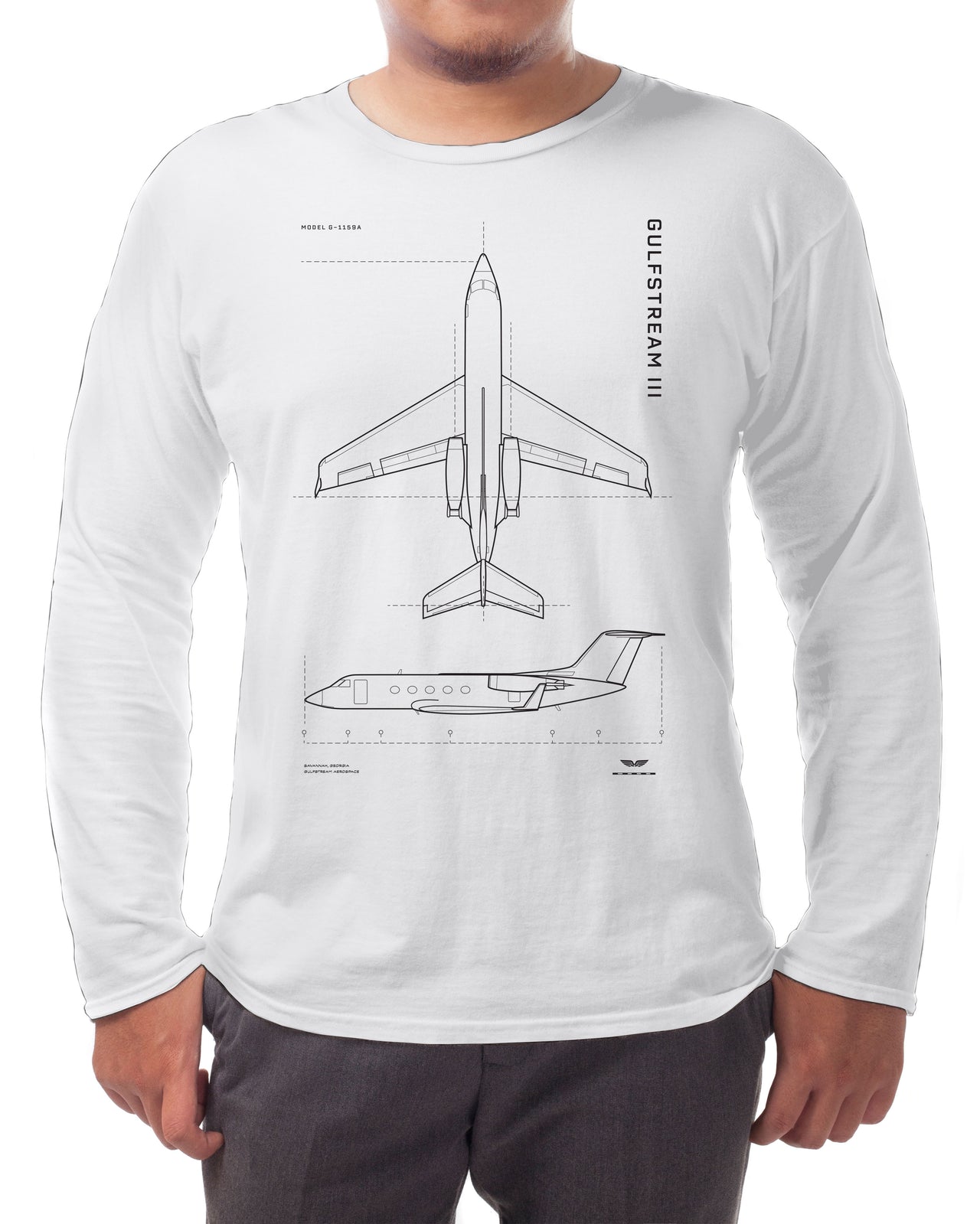 Gulfstream III - Long-sleeve T-shirt