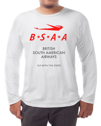 Thumbnail for British South American Airways Vintage - Long-sleeve T-shirt