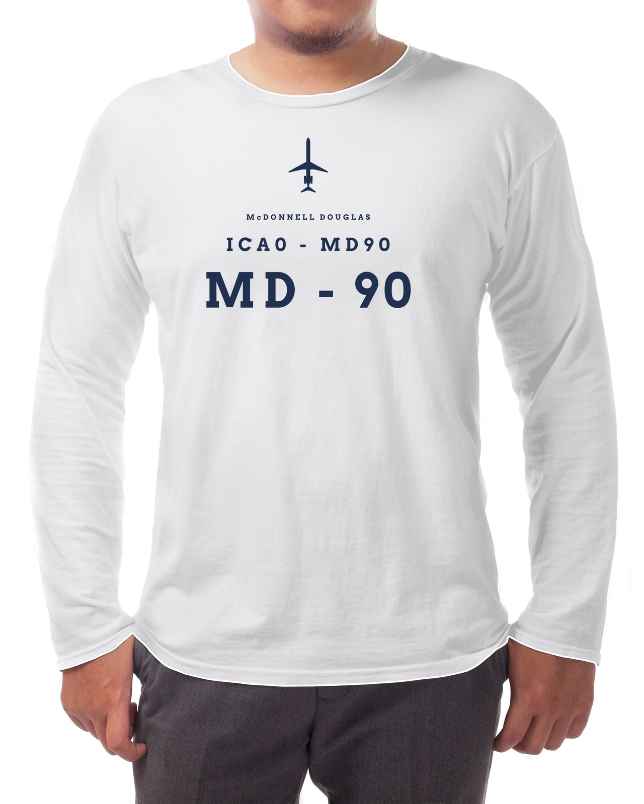 MD-90 Designator - Long-sleeve T-shirt