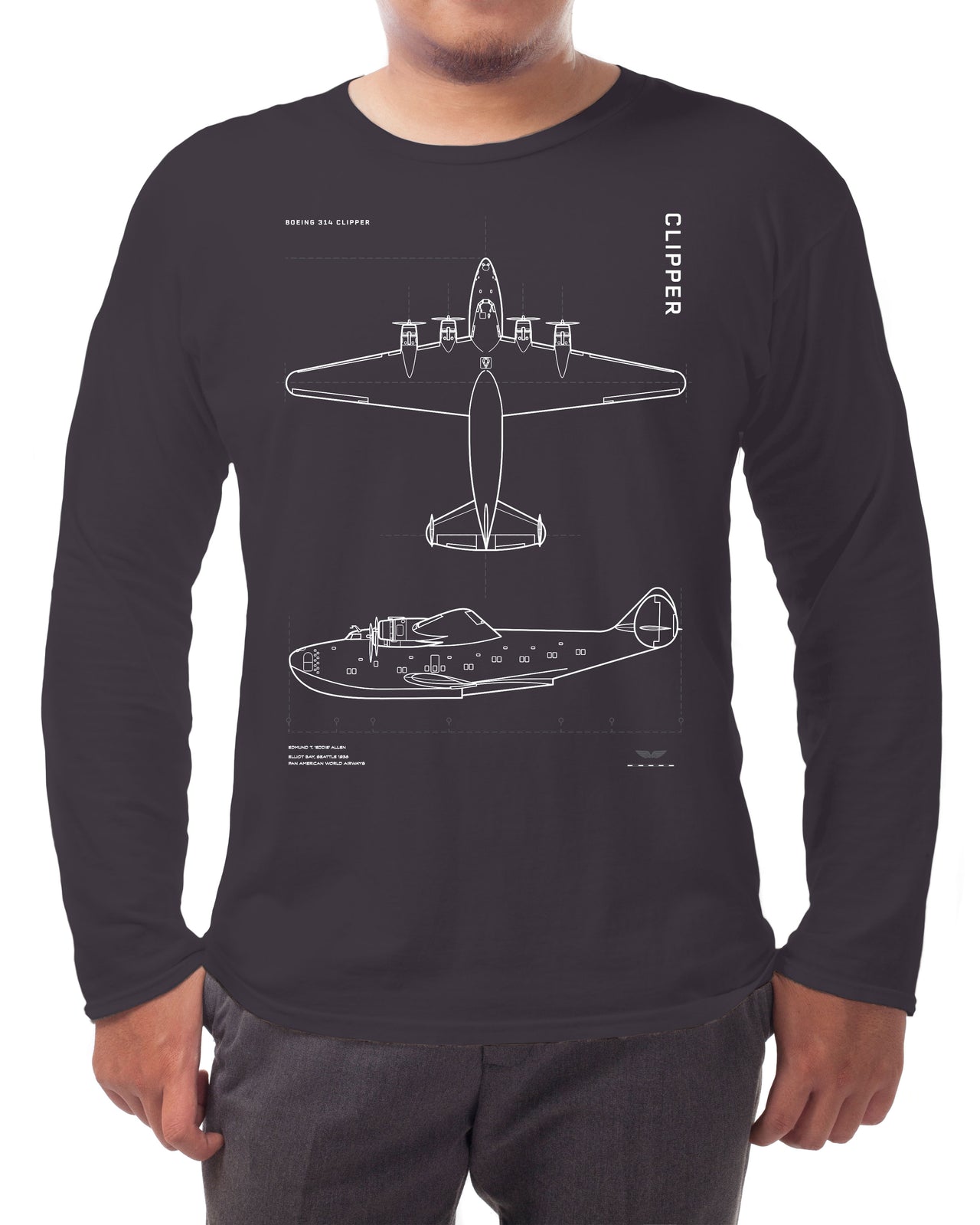 Boeing 314 Clipper - Long-sleeve T-shirt