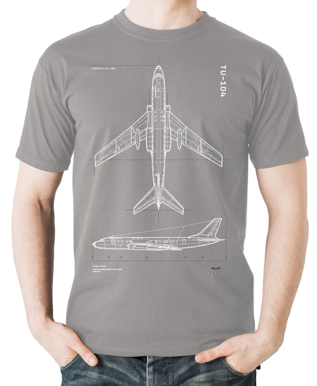 Tupolev Tu-104 - T-shirt