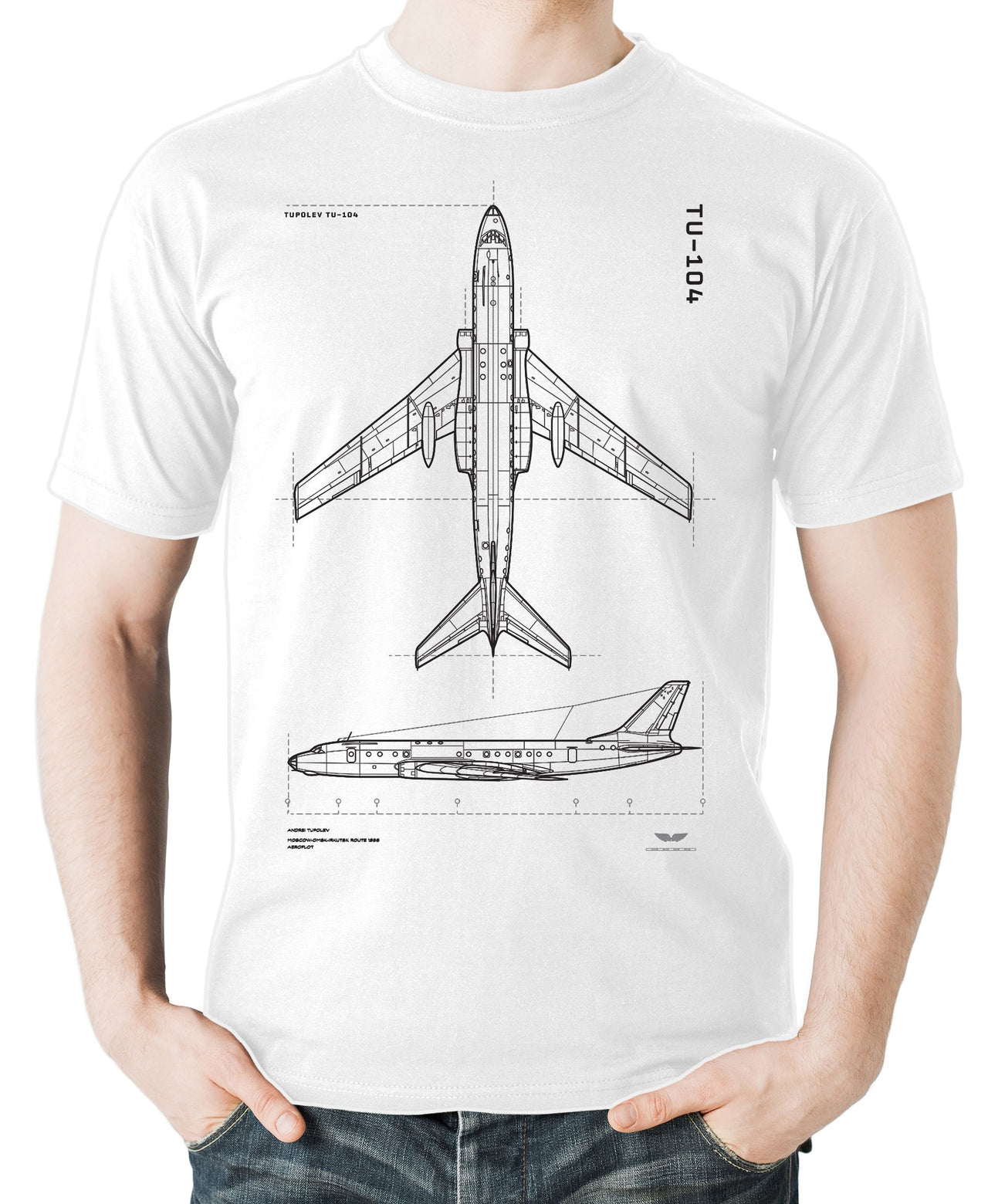 Tupolev Tu-104 - T-shirt